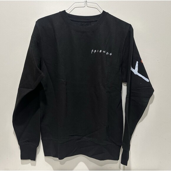 Friends Unisex size Small black sweatshirt crew neck graphic print long sleeve - Picture 1 of 5